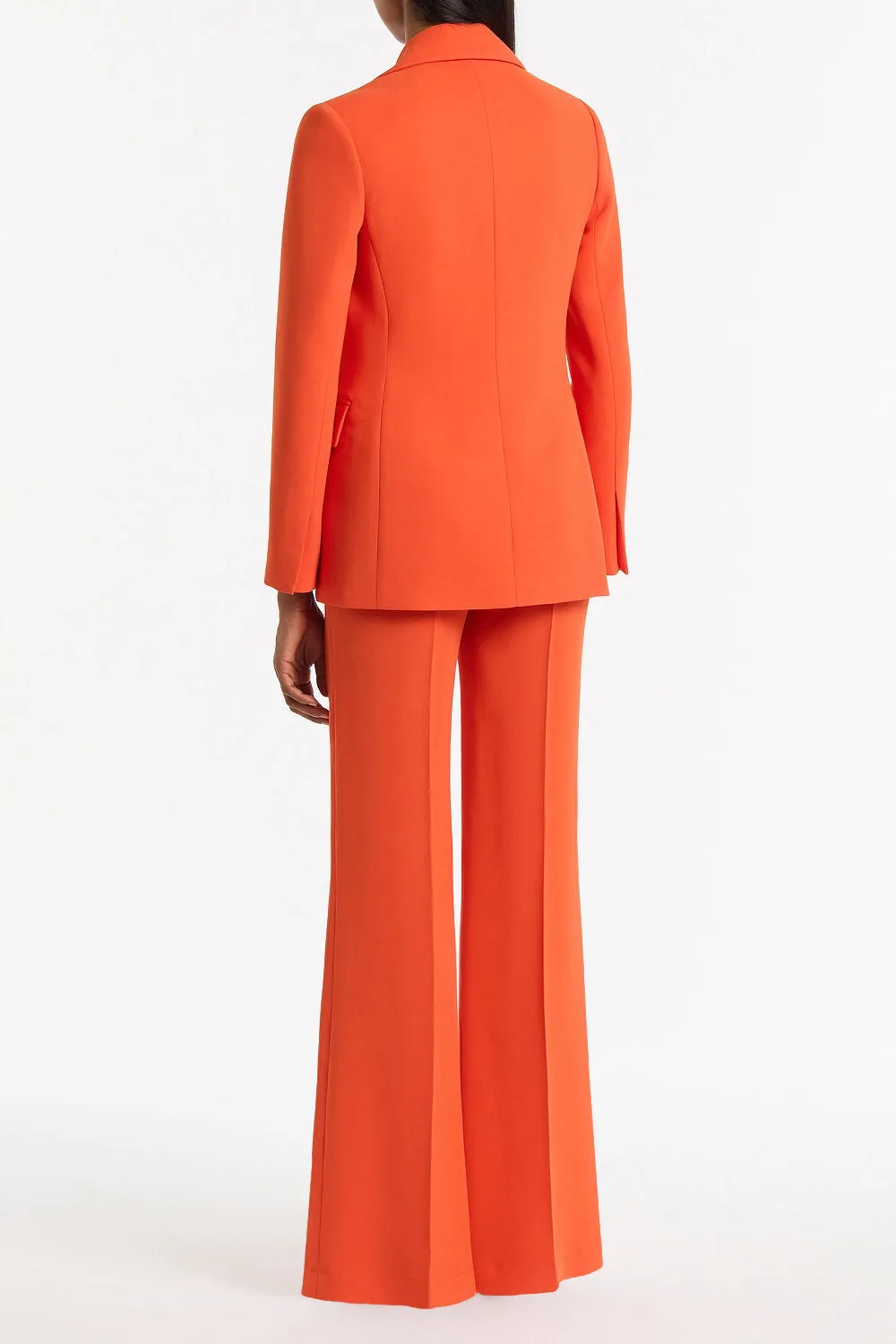TANGERINE CREPE LONG LINE JACKET sold by Carla Zampatti product image thumbnail 2
