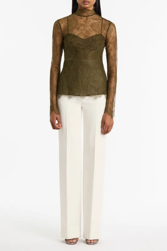 JUNIPER CHANTILLY LACE SLEEVED TOP sold by Carla Zampatti