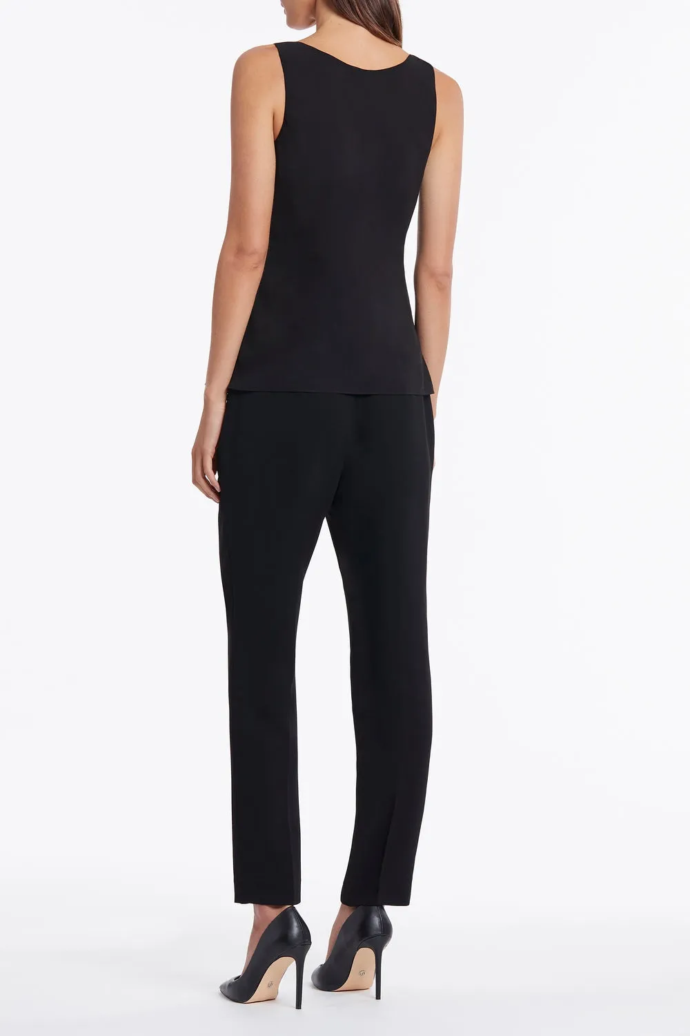 BLACK GEORGETTE SCOOP CAMI sold by Carla Zampatti product image thumbnail 2