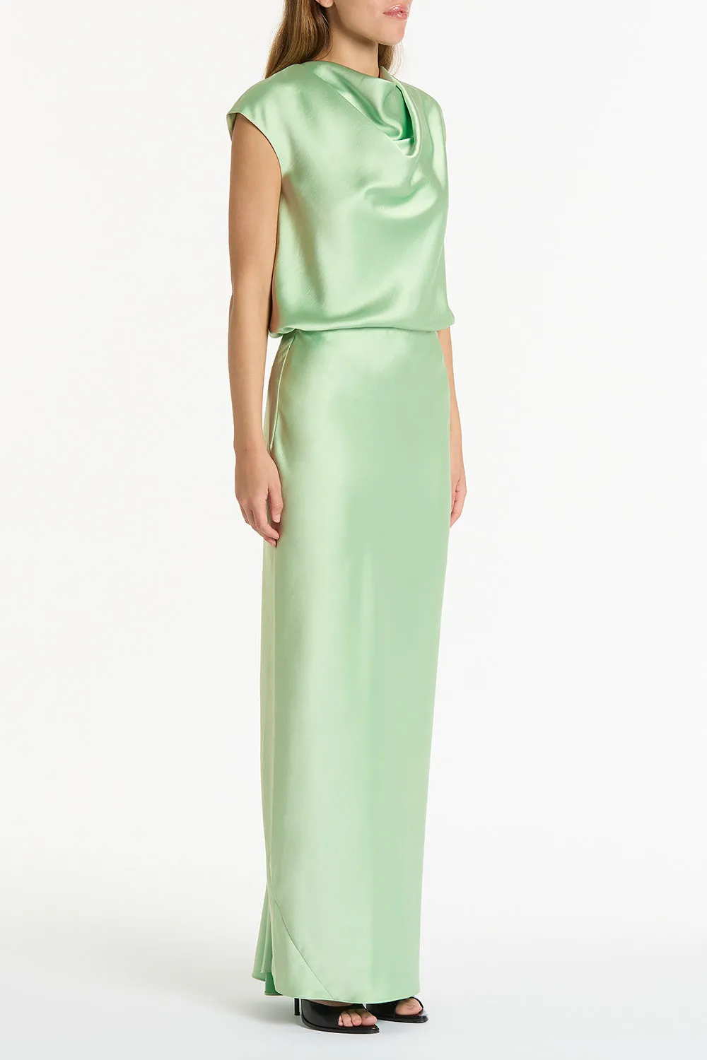 PERIDOT SATIN COWL NECK TOP sold by Carla Zampatti product image thumbnail 3