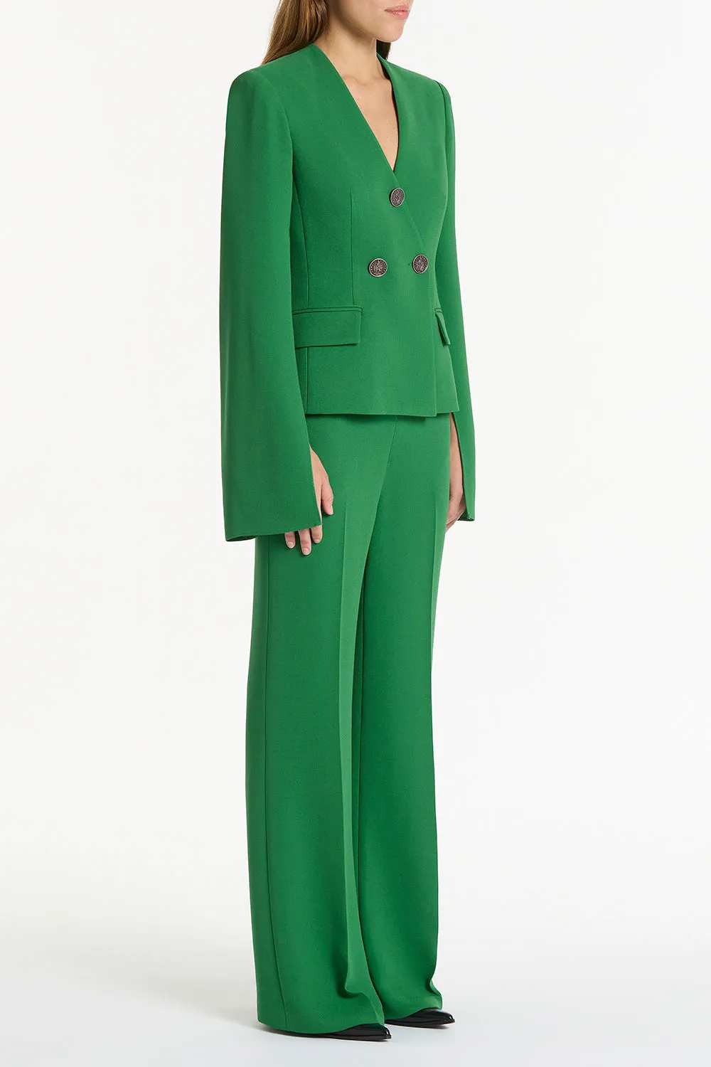 JADE CREPE MONETA ROME JACKET sold by Carla Zampatti product image thumbnail 3