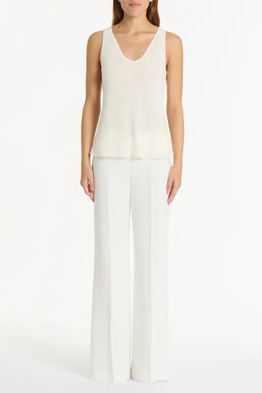 CREAM GEORGETTE SCOOP CAMI sold by Carla Zampatti