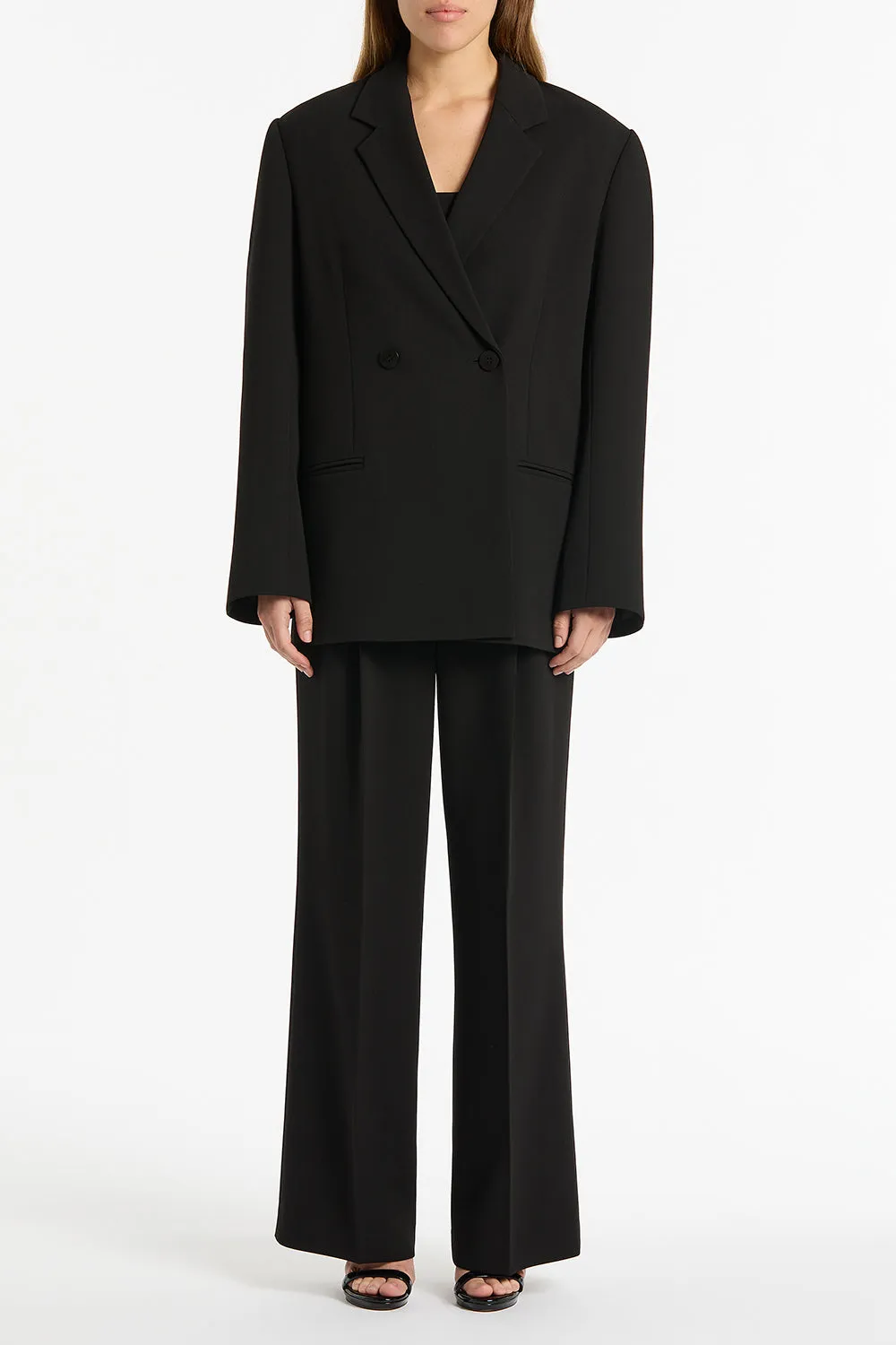 BLACK CREPE OVERSIZED JACKET sold by Carla Zampatti product image thumbnail 4