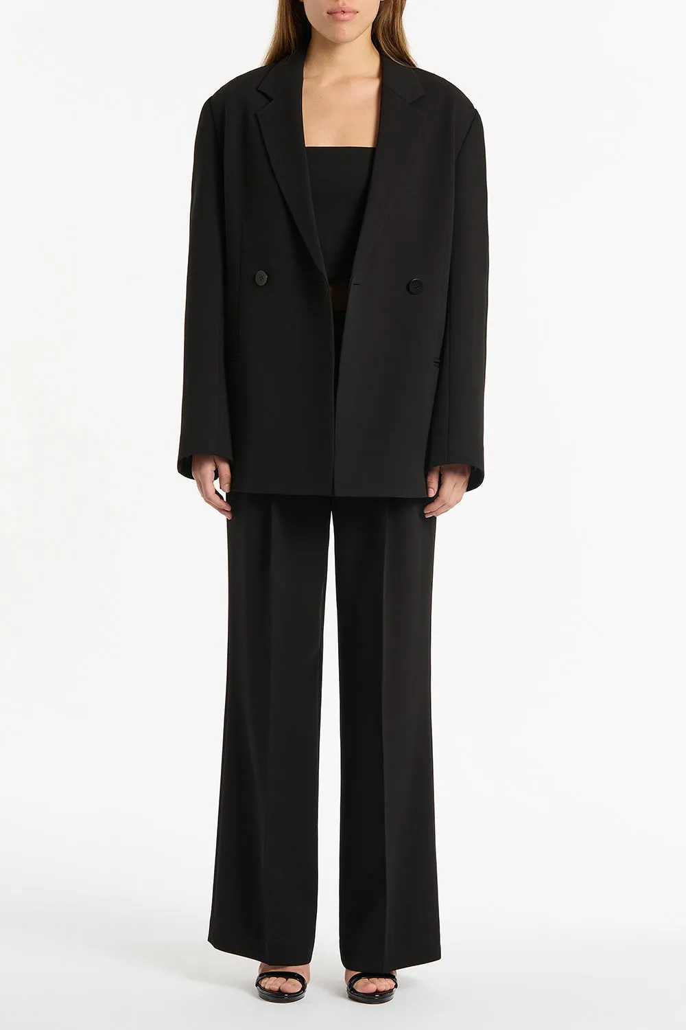BLACK CREPE OVERSIZED JACKET sold by Carla Zampatti product image thumbnail 3