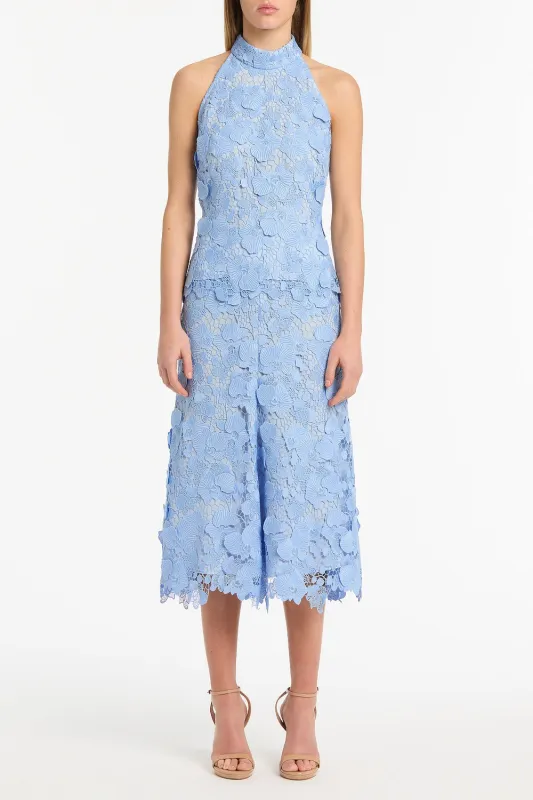 CELESTE 3D LACE MIDI SKIRT sold by Carla Zampatti