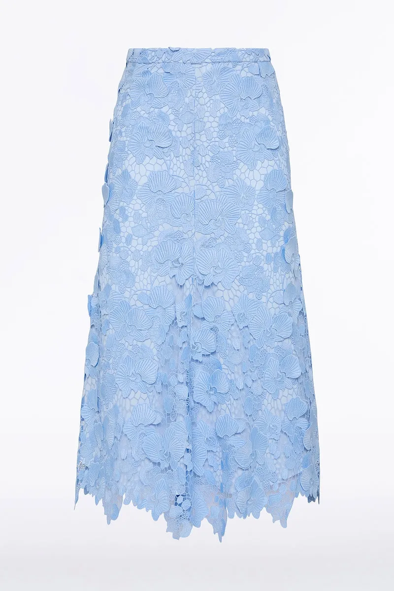 CELESTE 3D LACE MIDI SKIRT sold by Carla Zampatti product image thumbnail 4
