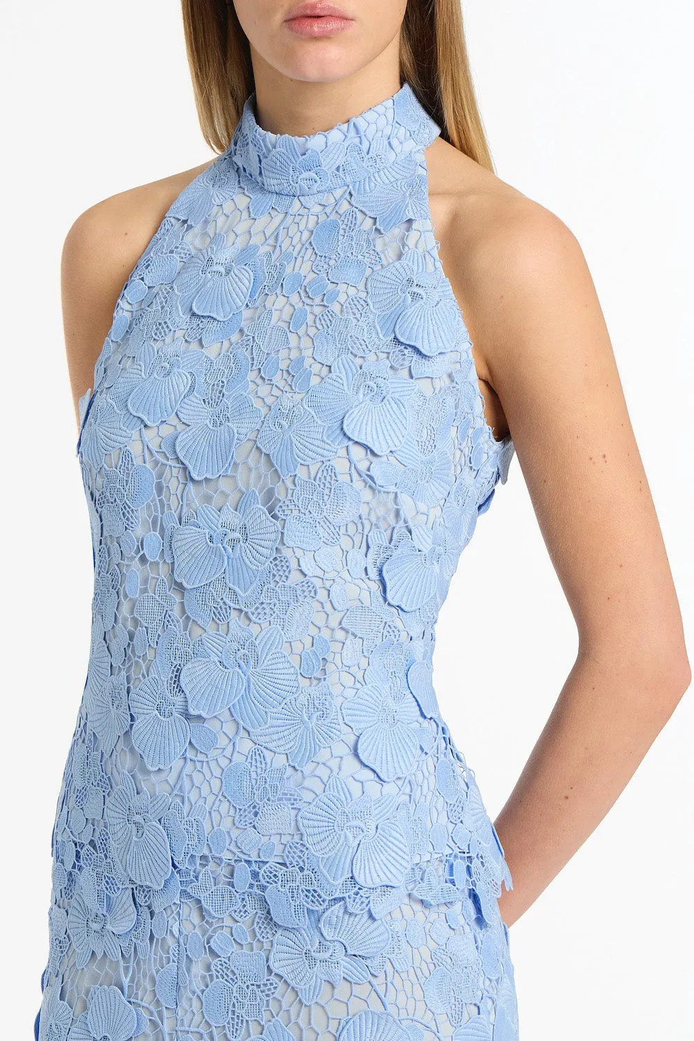 CELESTE 3D LACE HALTER TOP sold by Carla Zampatti product image thumbnail 4