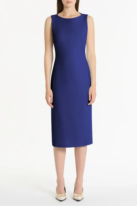VIOLET CREPE SHEATH DRESS sold by Carla Zampatti