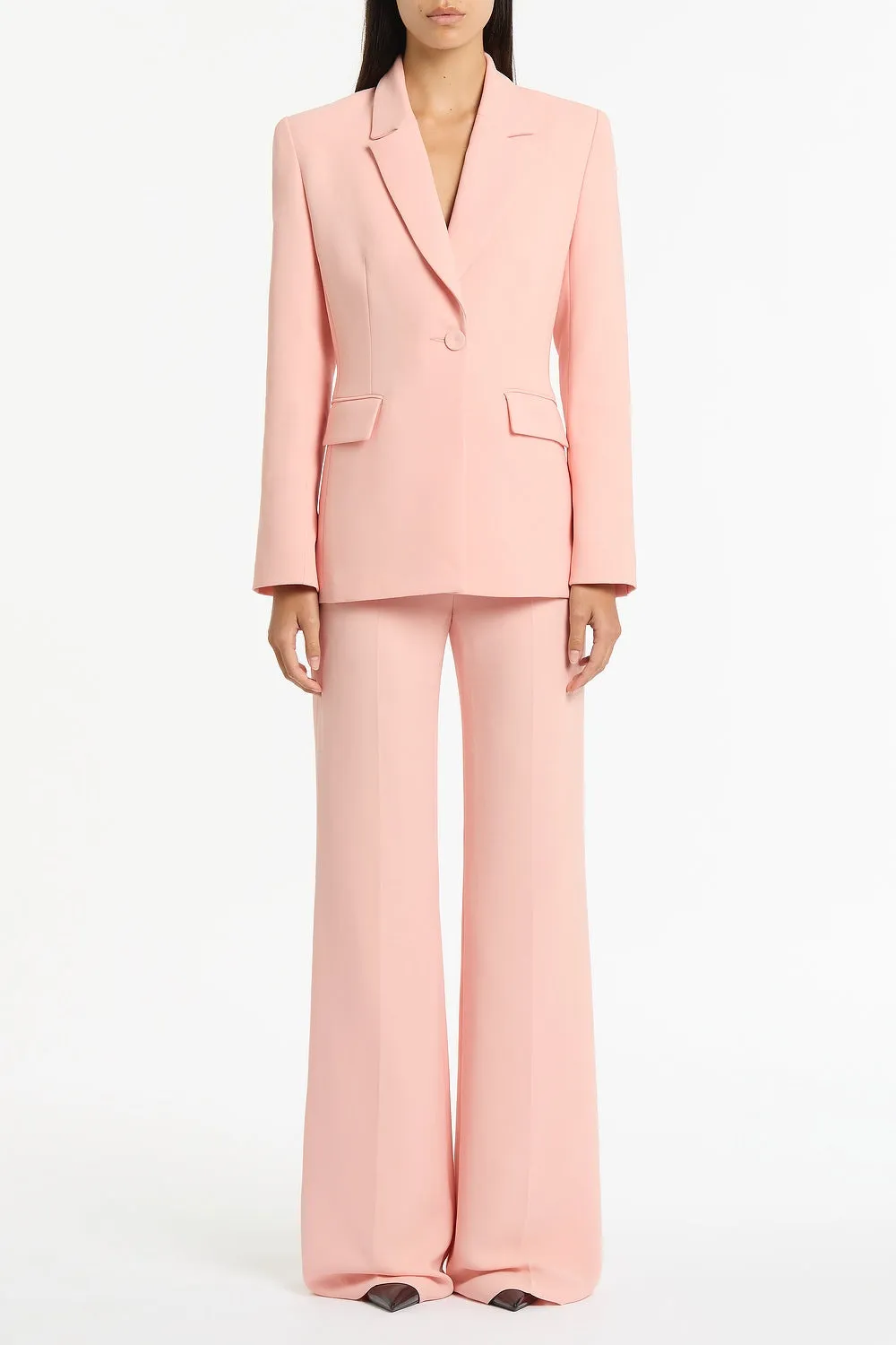 PALE ROSE CREPE SCARF JACKET sold by Carla Zampatti product image thumbnail 4