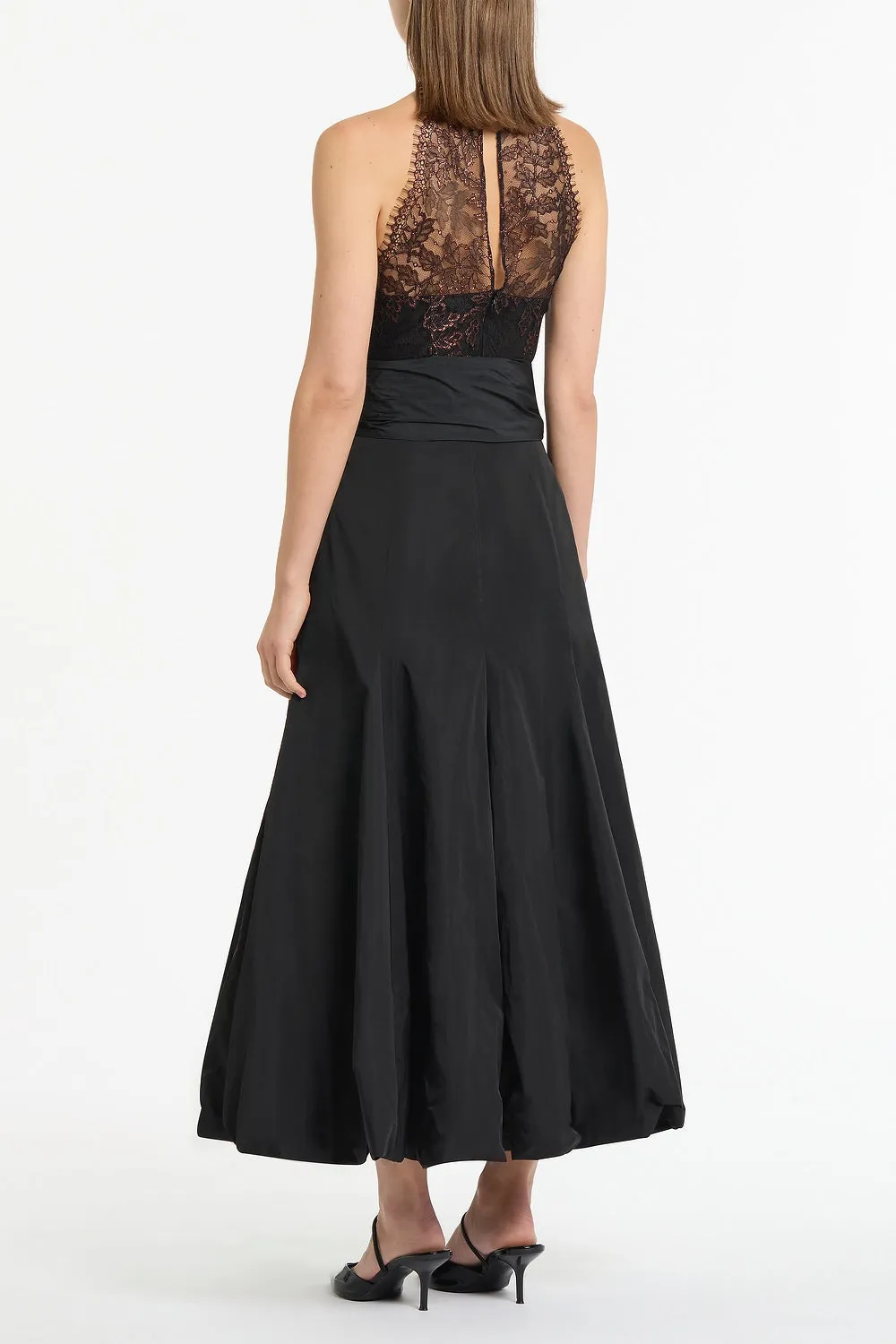 BLACK METALLIC LACE HALTER TOP sold by Carla Zampatti product image thumbnail 3