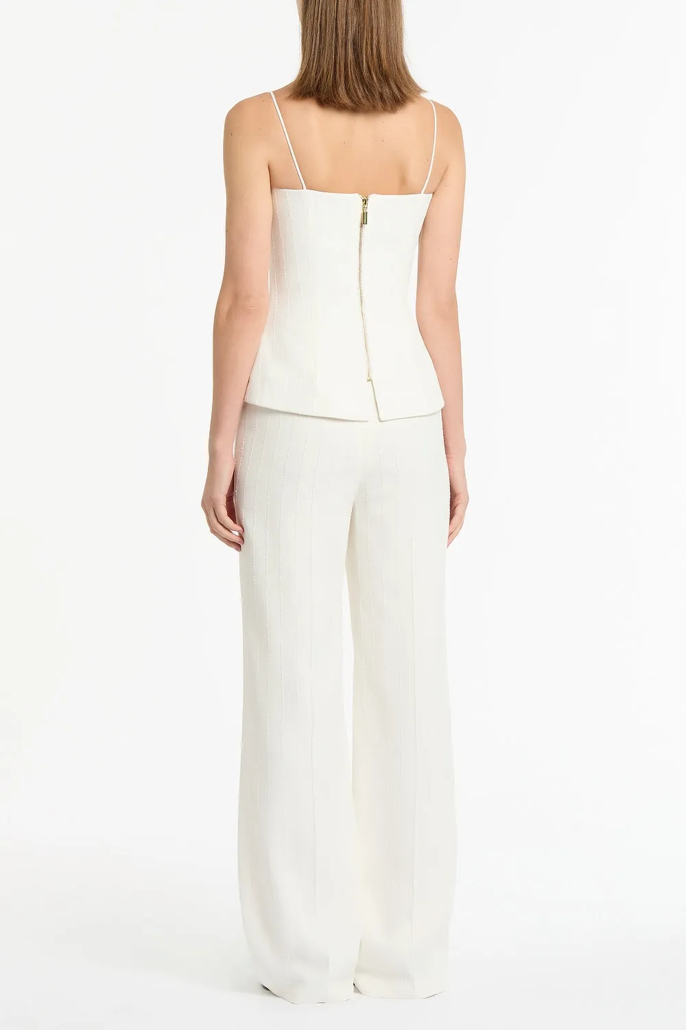 IVORY STARLIGHT TWILL BUSTIER TOP sold by Carla Zampatti product image thumbnail 3