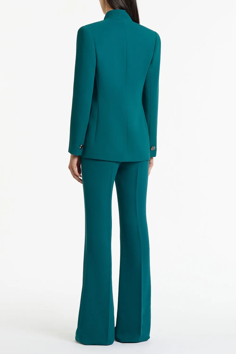 SERPENTINE CREPE LONG LINE SINGLE BREASTED JACKET sold by Carla Zampatti product image thumbnail 3