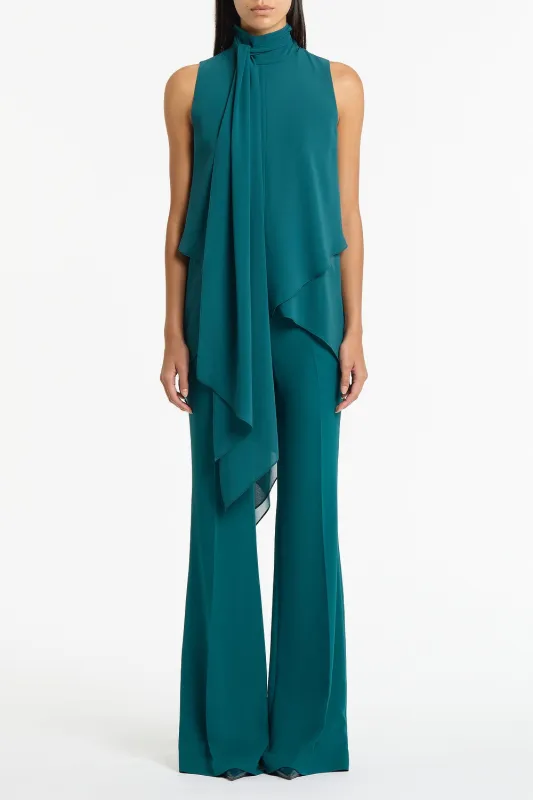 SERPENTINE GEORGETTE TIE TOP made by Carla Zampatti
