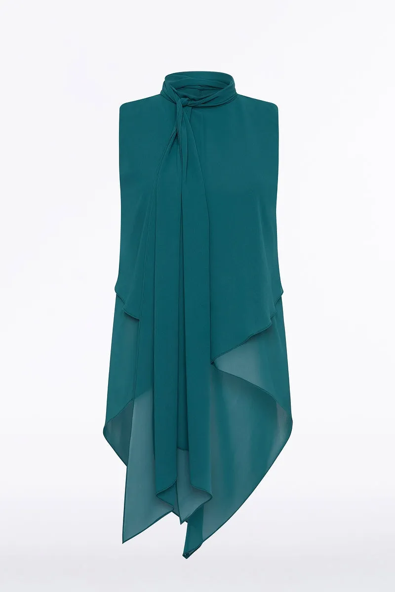 SERPENTINE GEORGETTE TIE TOP sold by Carla Zampatti product image thumbnail 5