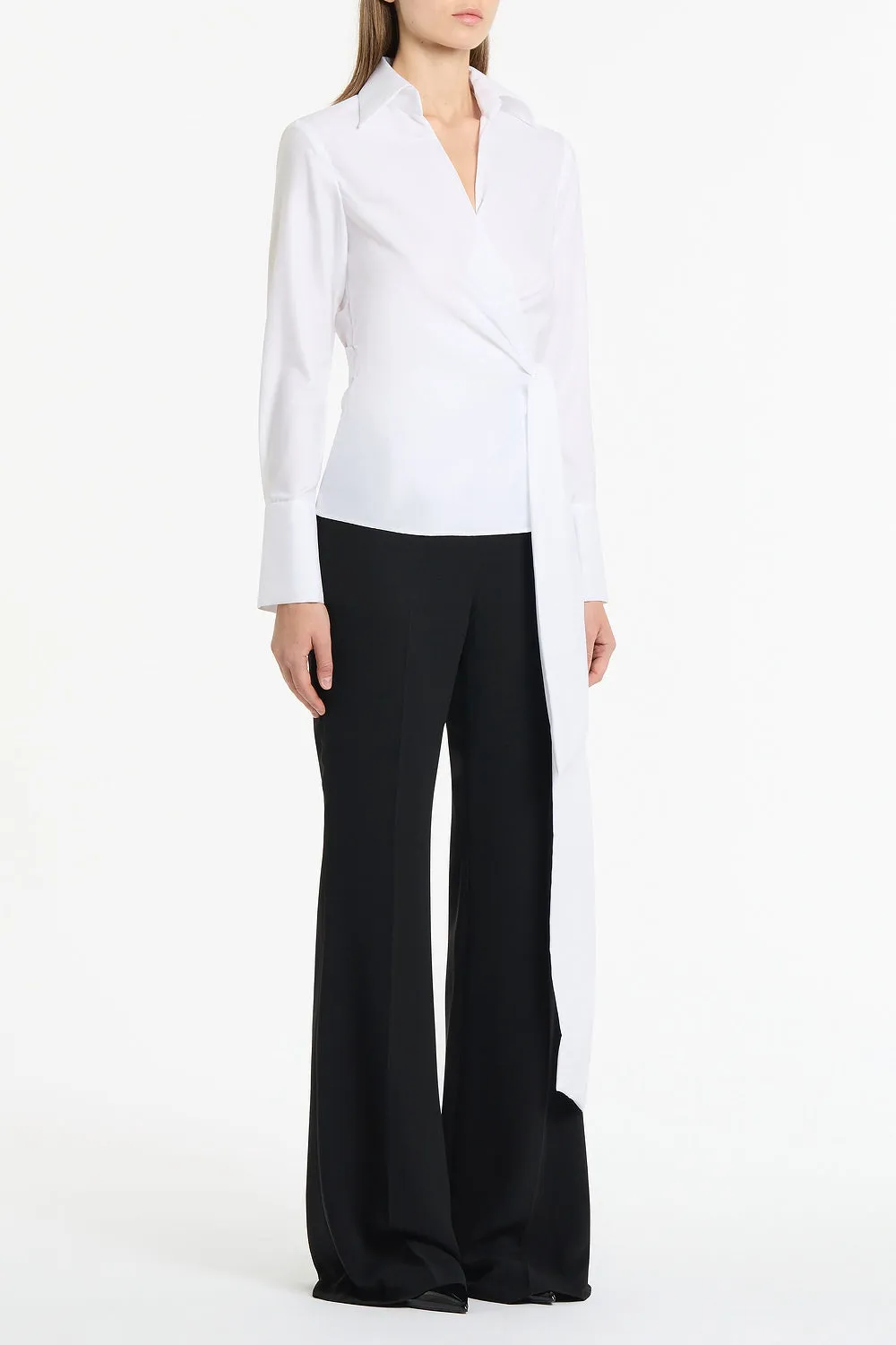 WHITE COTTON WRAP TOP sold by Carla Zampatti product image thumbnail 2