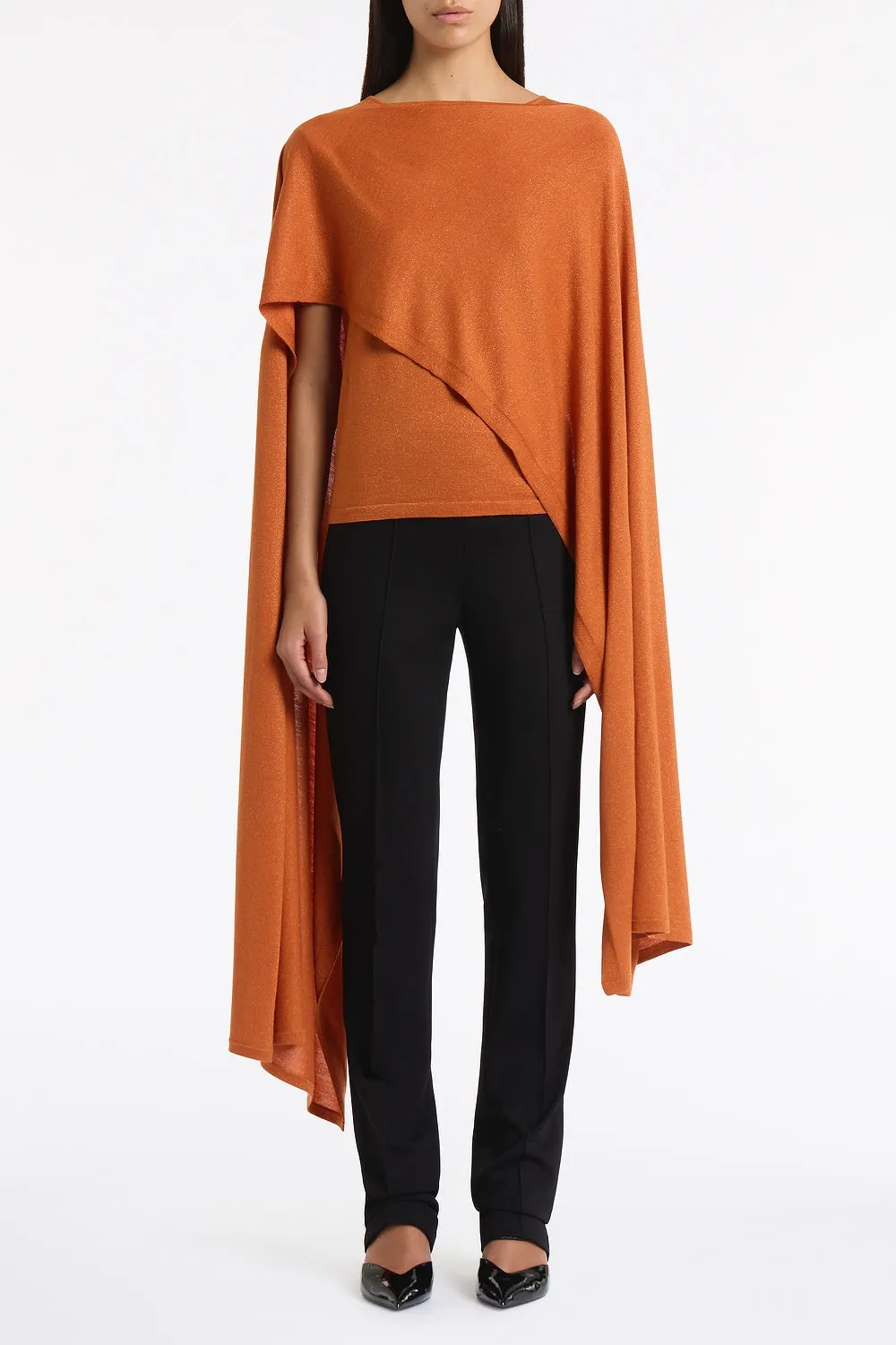RUSSET METALLIC MERINO KNIT TOP sold by Carla Zampatti product image thumbnail 4