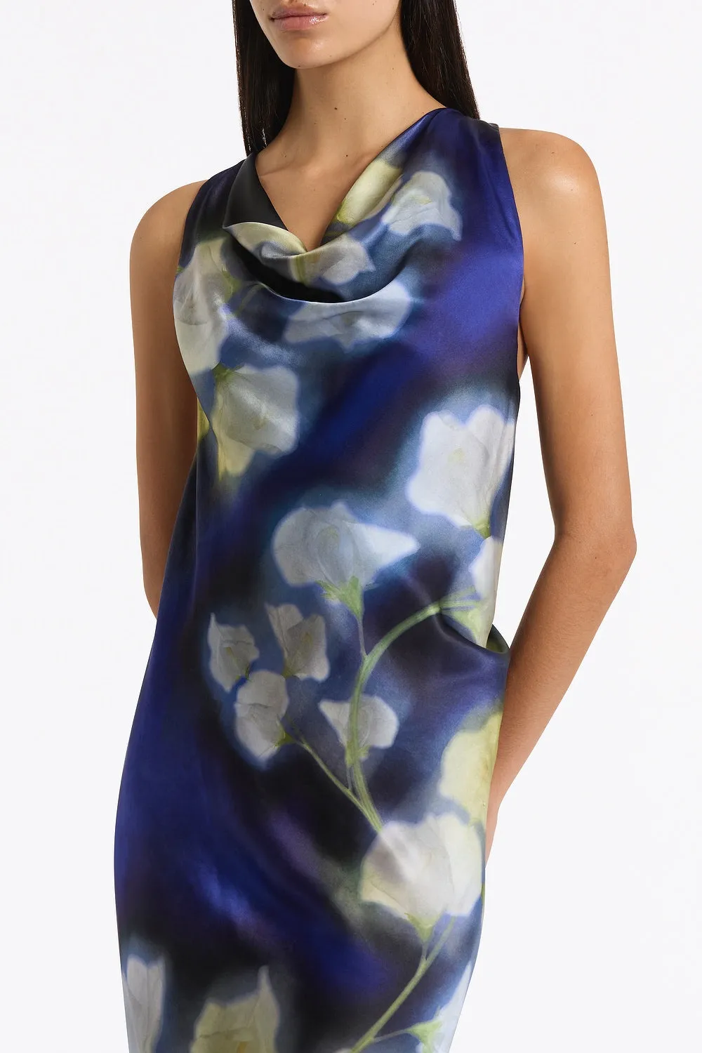 CALLA LILY SILK VISCOSE COWL FRONT GOWN sold by Carla Zampatti product image thumbnail 3