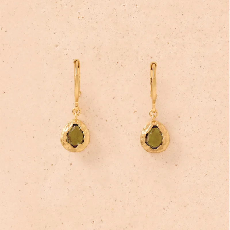 Lysia Dark Green Earrings sold by Agapee