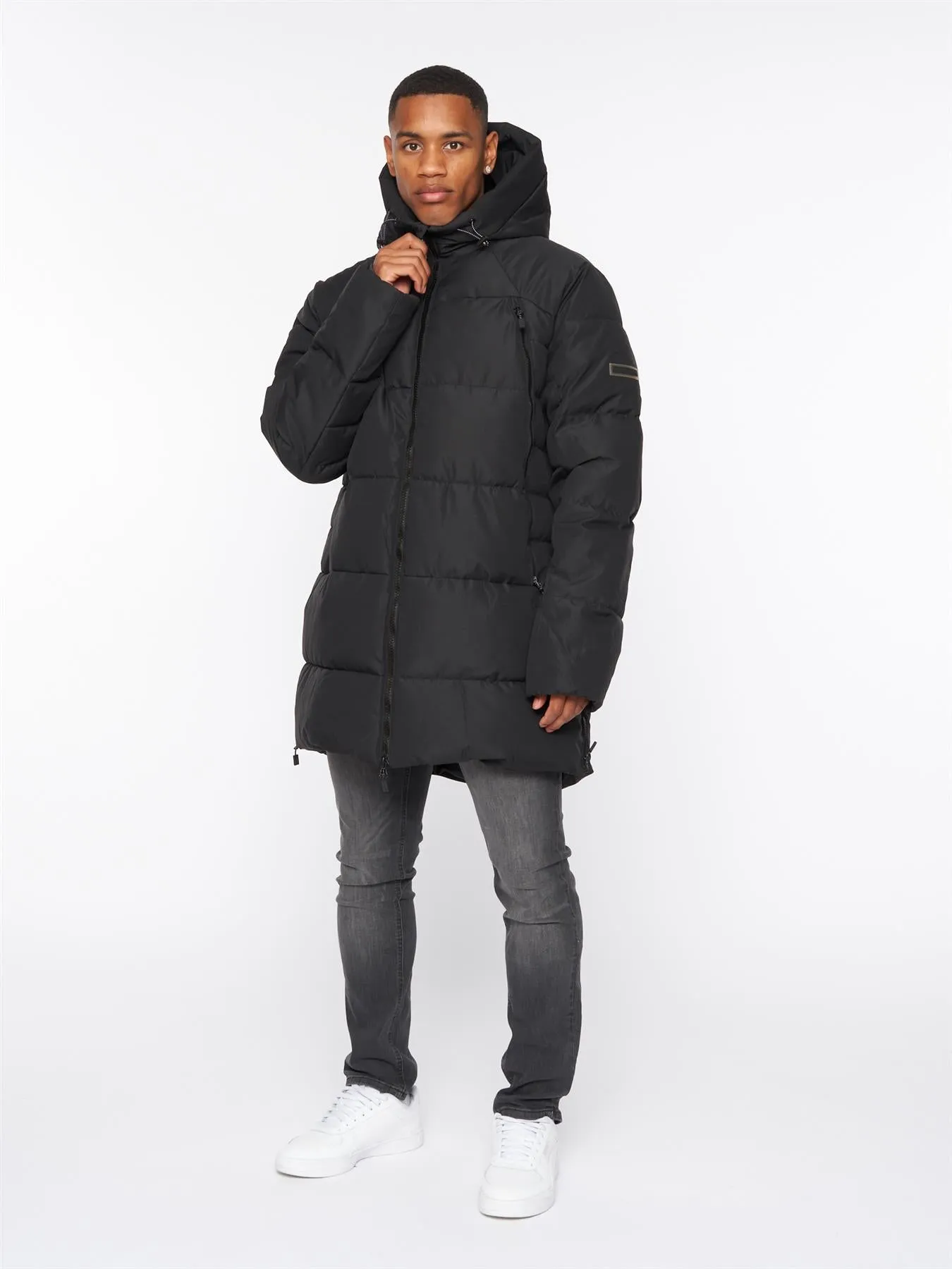 Colton Long Puffer Jacket Jet Black sold by Kings Will Dream product image thumbnail 2