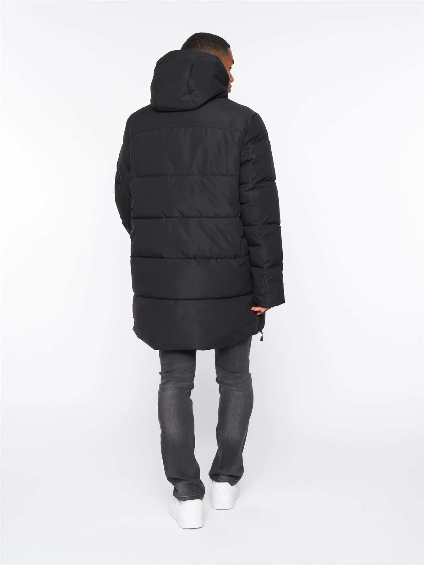 Colton Long Puffer Jacket Jet Black sold by Kings Will Dream product image thumbnail 3
