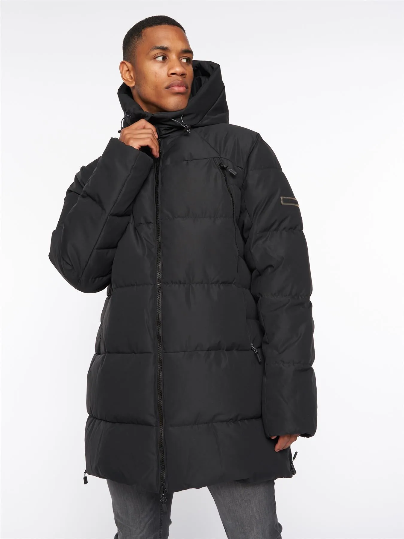 Colton Long Puffer Jacket Jet Black sold by Kings Will Dream