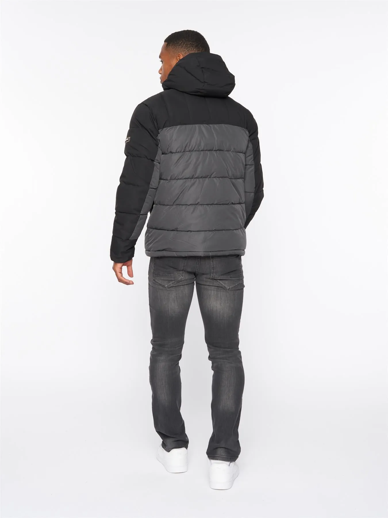 Deyton Short Puffer Jacket Asphalt sold by Kings Will Dream product image thumbnail 2