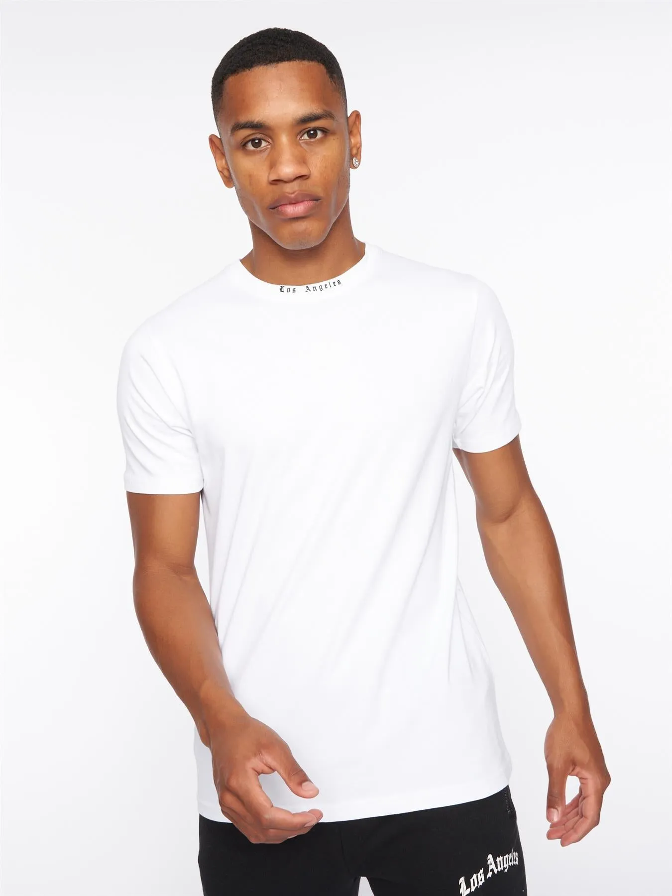 Los Angeles T-Shirt Optic White / Jet Black sold by Kings Will Dream