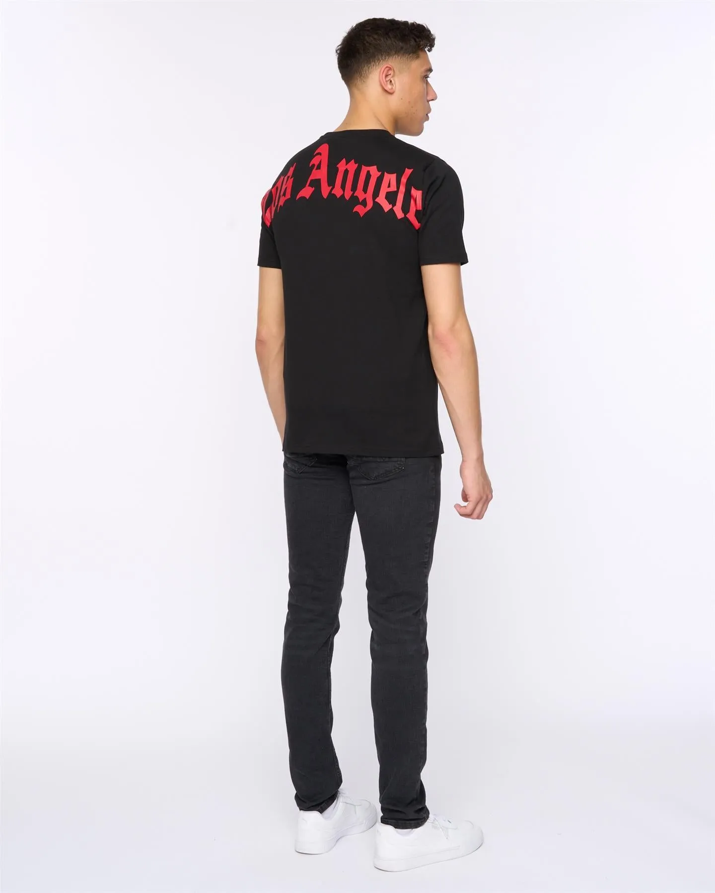 Los Angeles T-Shirt Black / Red sold by Kings Will Dream product image thumbnail 3