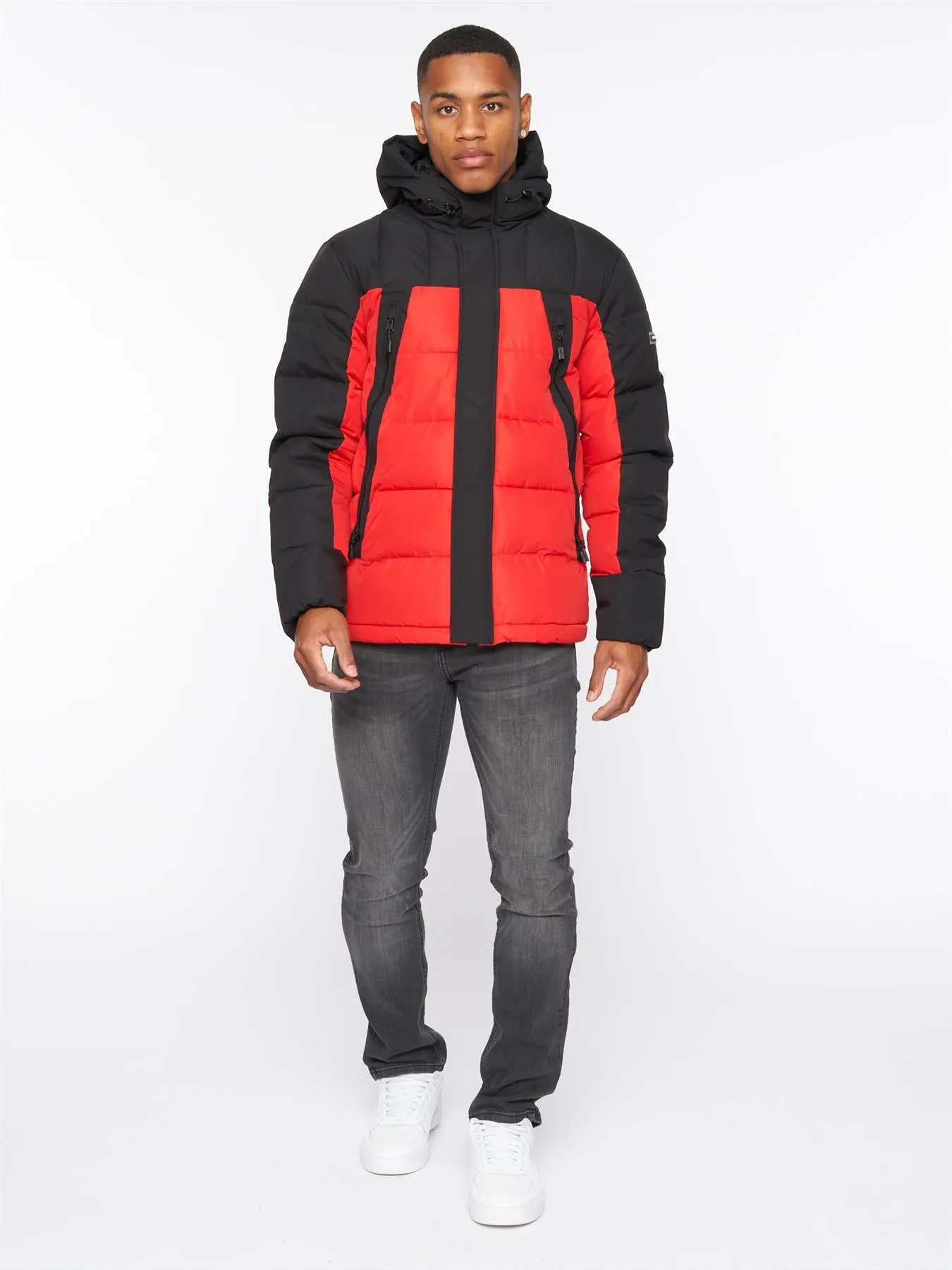 Deyton Short Puffer Jacket Black / Red sold by Kings Will Dream product image thumbnail 2