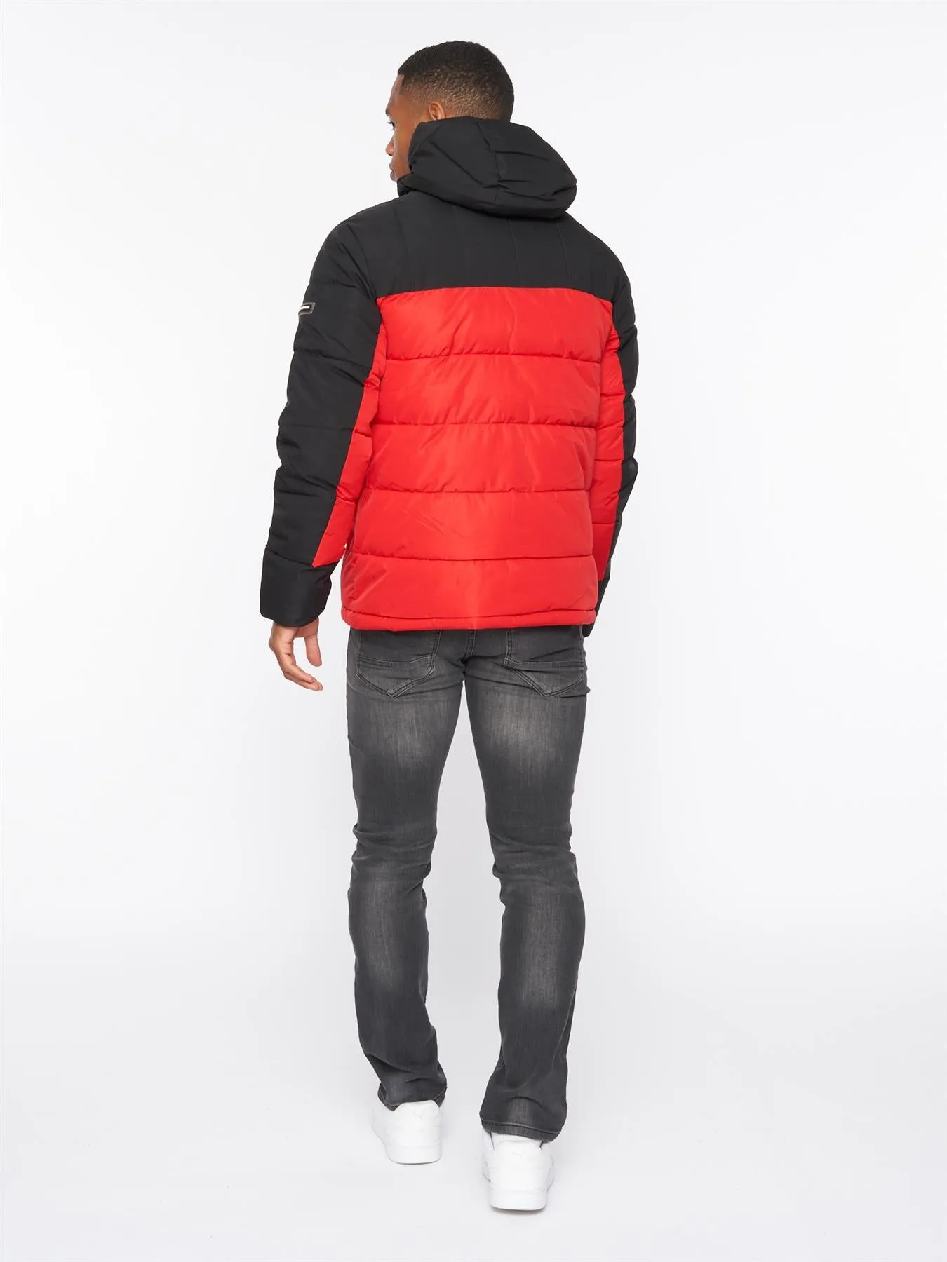 Deyton Short Puffer Jacket Black / Red sold by Kings Will Dream product image thumbnail 3