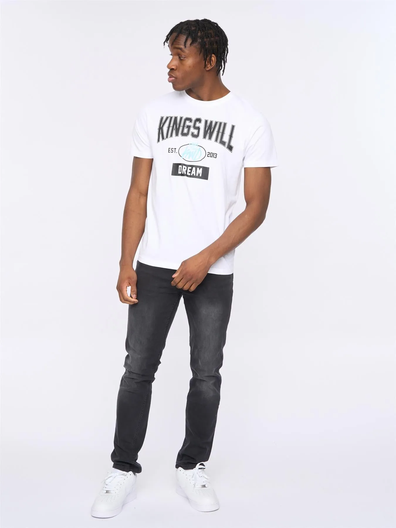 Knockout T-Shirt White sold by Kings Will Dream product image thumbnail 3