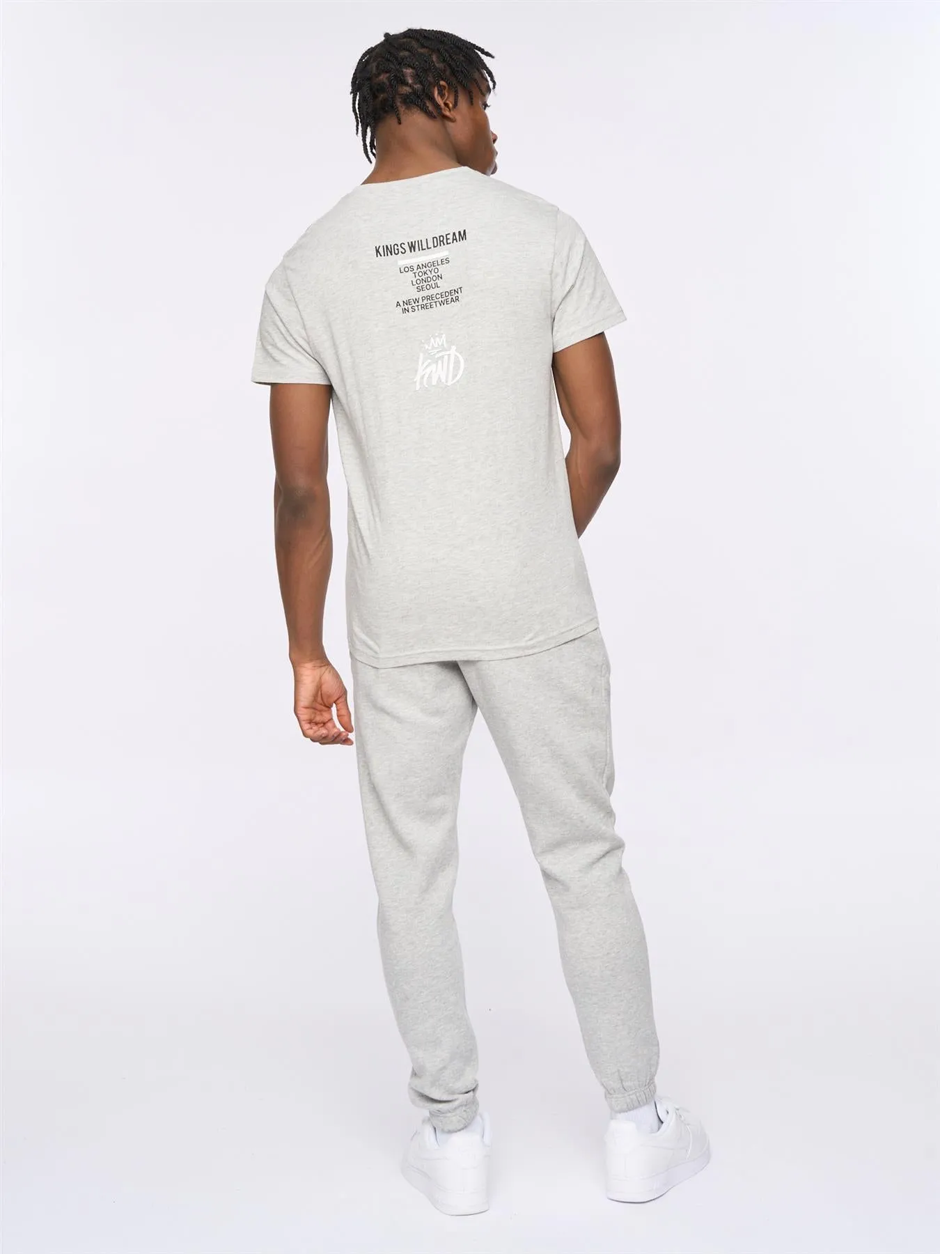 Tagged T-Shirt Grey Marl sold by Kings Will Dream product image thumbnail 4