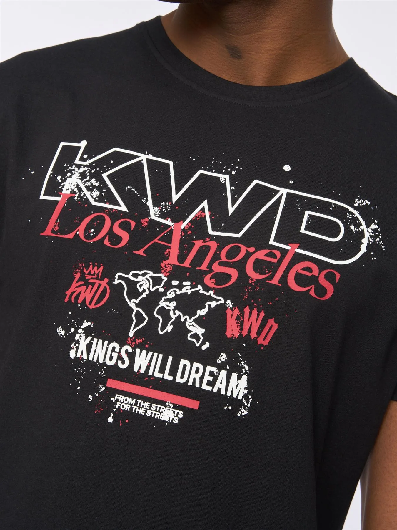 Mapped T-Shirt Black sold by Kings Will Dream product image thumbnail 5