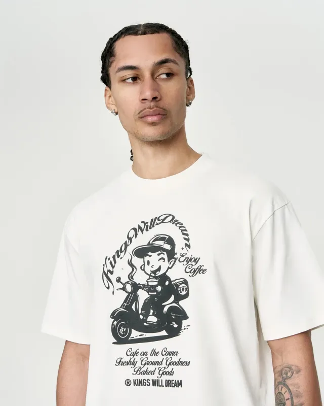 Studio Cafe Boy T-Shirt White sold by Kings Will Dream