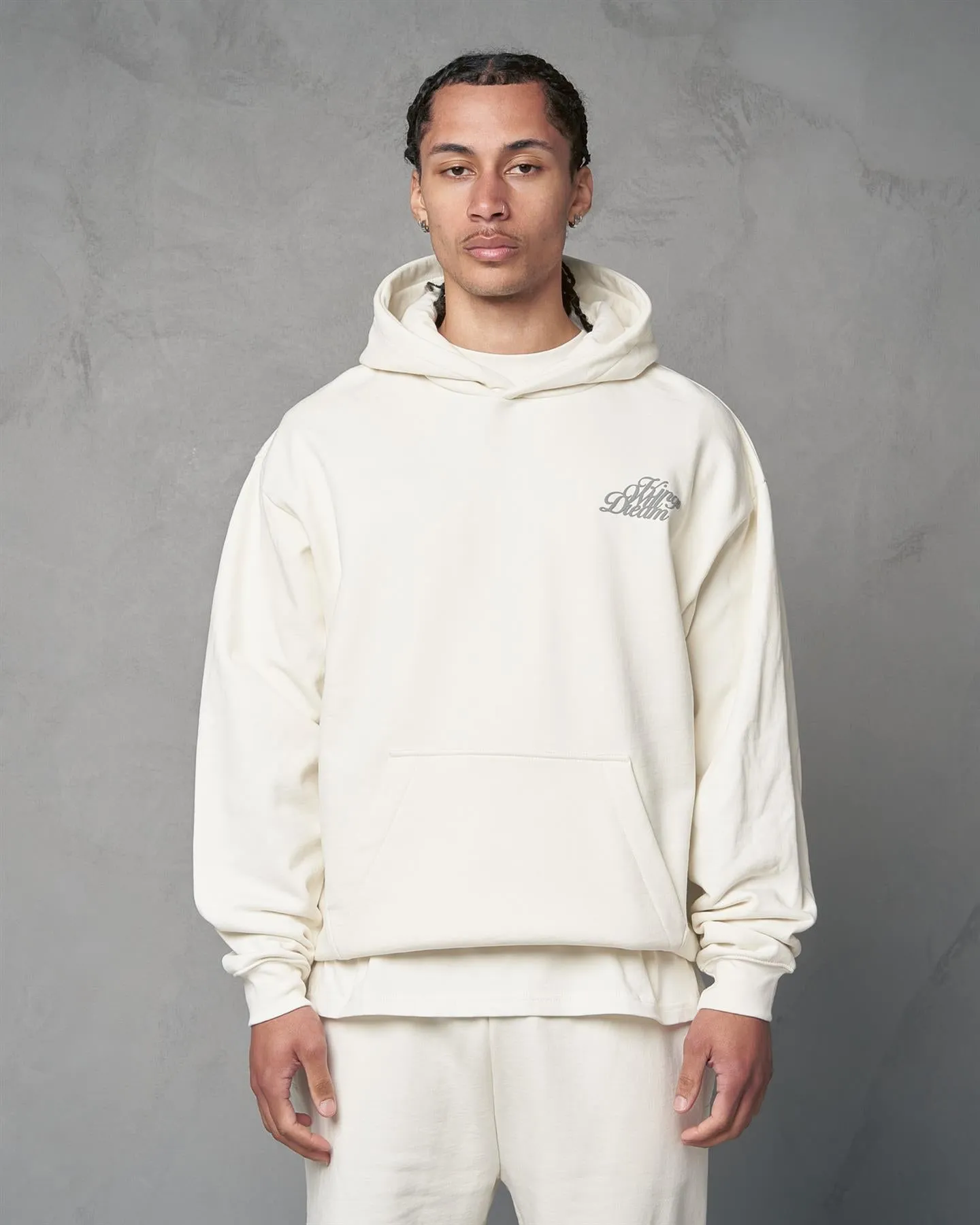 Studio Scripted Hoodie Off White sold by Kings Will Dream
