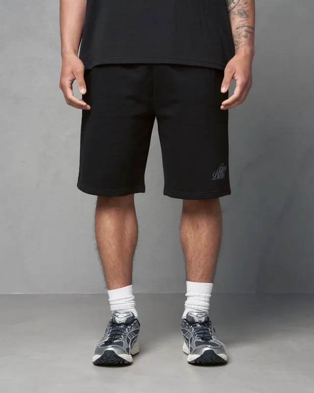 Studio Scripted Jog Shorts Black sold by Kings Will Dream