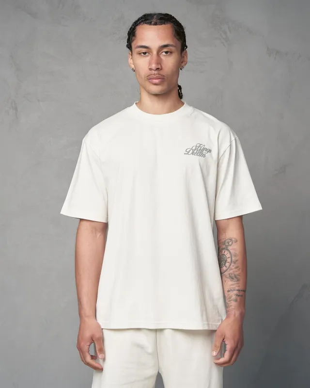 Studio Scripted T-Shirt Off White sold by Kings Will Dream