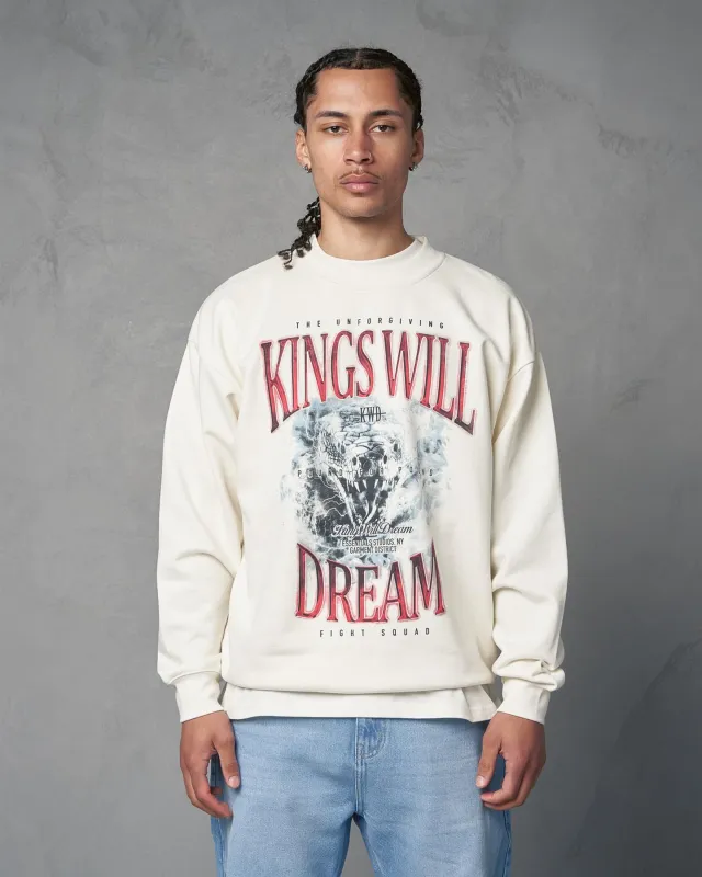 Studio Snake Eyes Crew Sweat White sold by Kings Will Dream