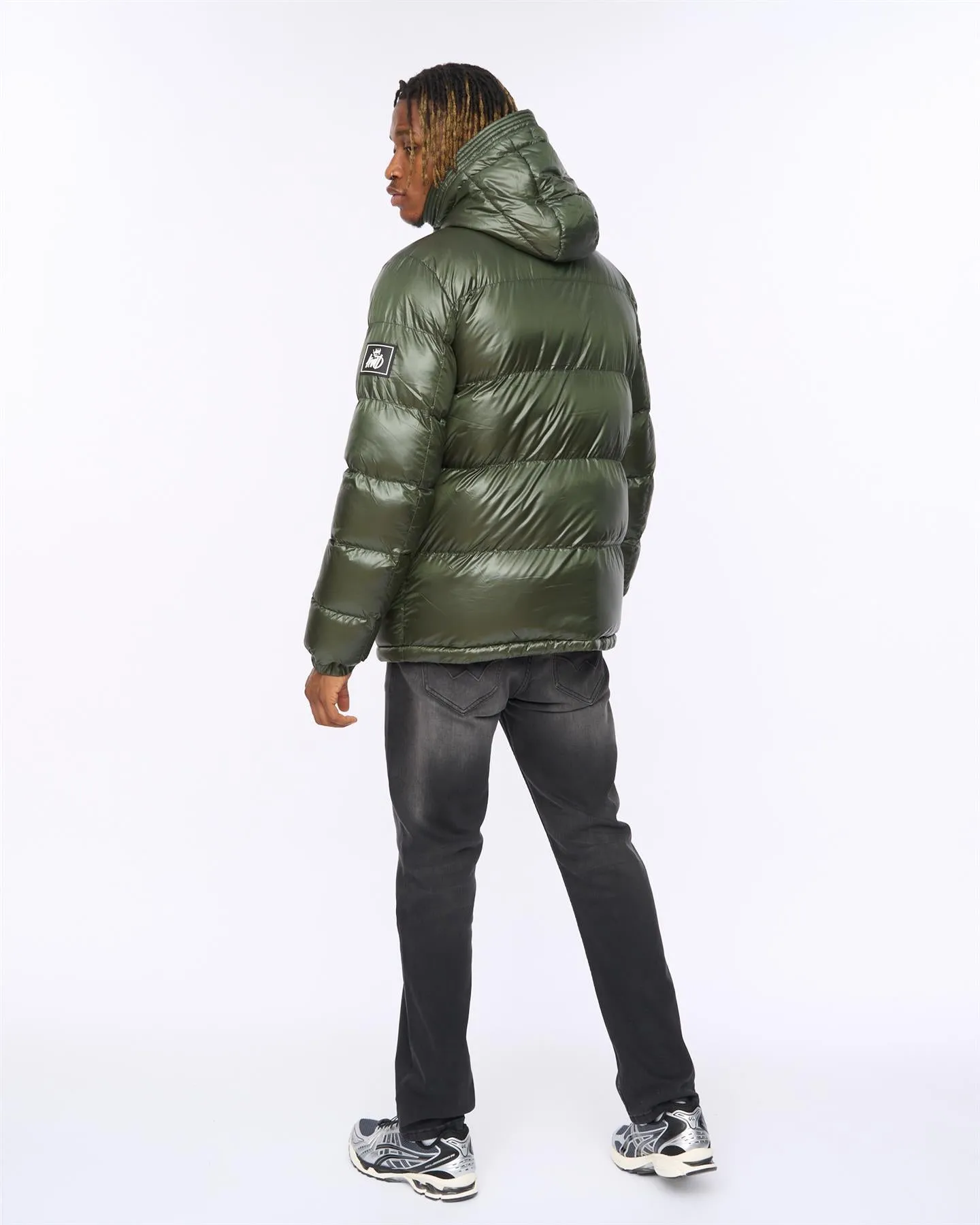 Welcome Puffer Jacket Olive sold by Kings Will Dream product image thumbnail 5