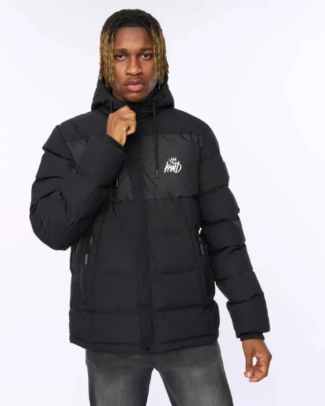 Fractioned Puffer Jacket Black sold by Kings Will Dream