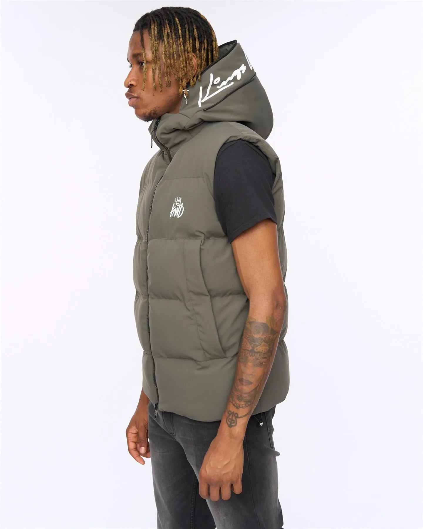 Nahjo Gilet Olive sold by Kings Will Dream product image thumbnail 5