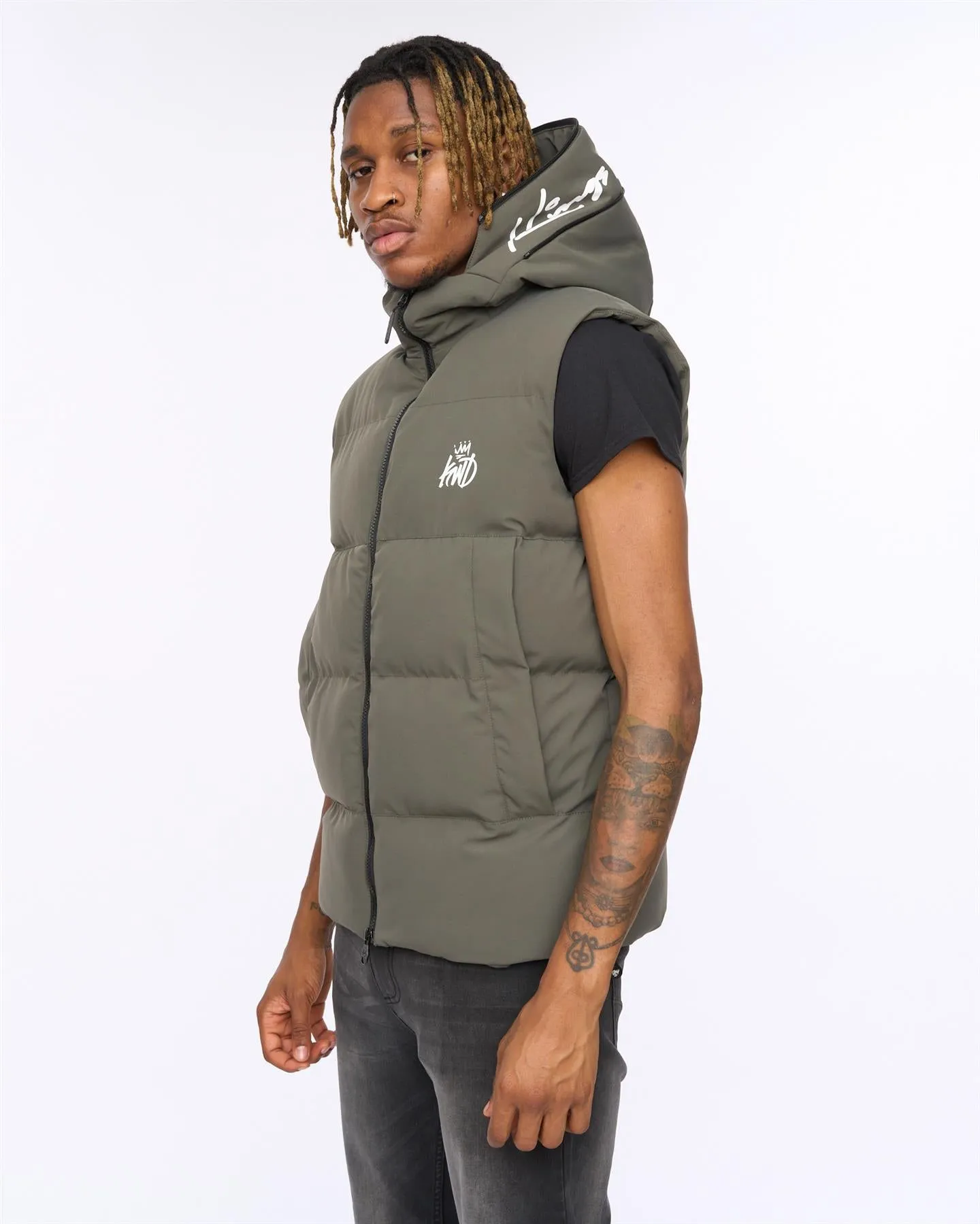 Nahjo Gilet Olive sold by Kings Will Dream product image thumbnail 2