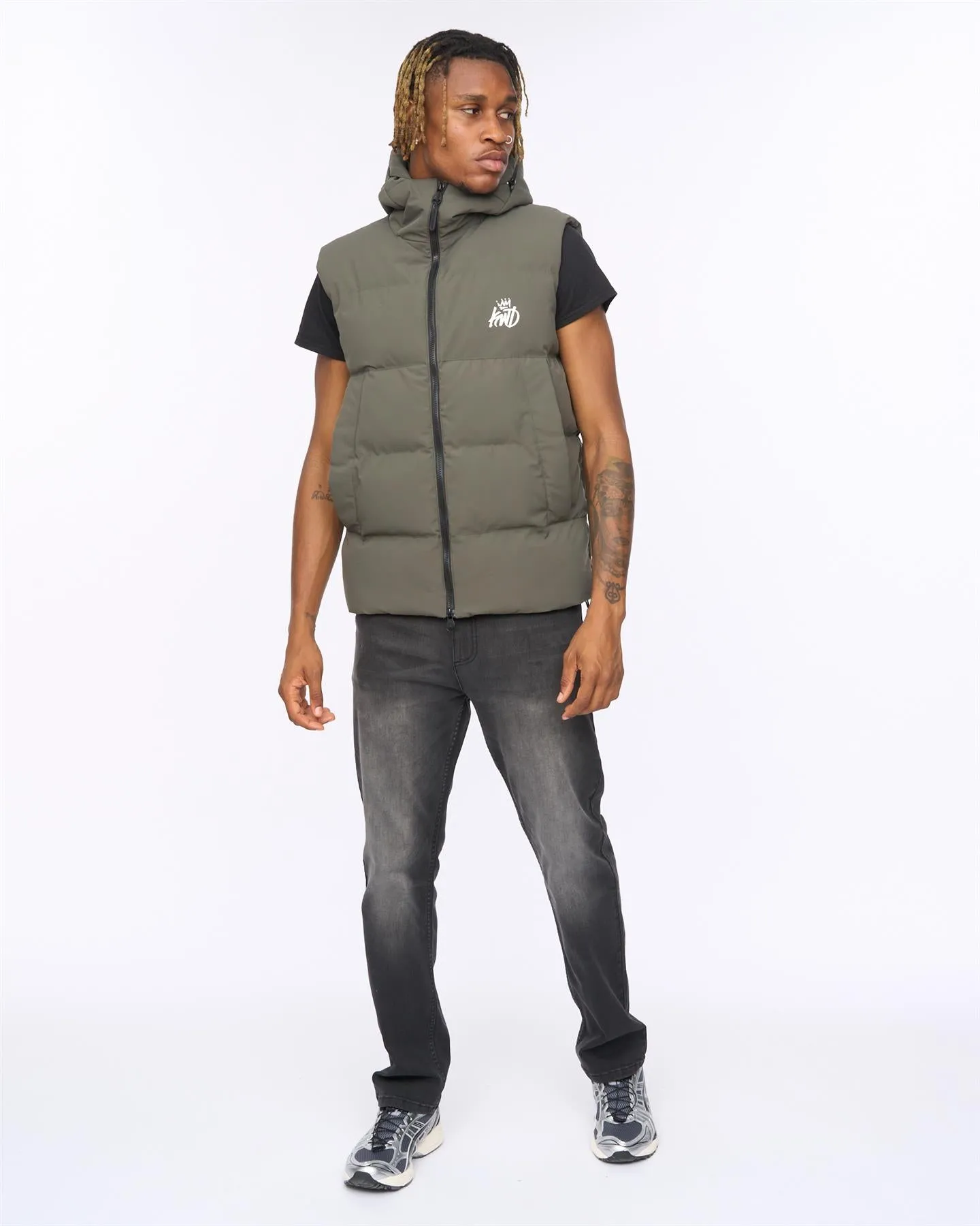 Nahjo Gilet Olive sold by Kings Will Dream product image thumbnail 3