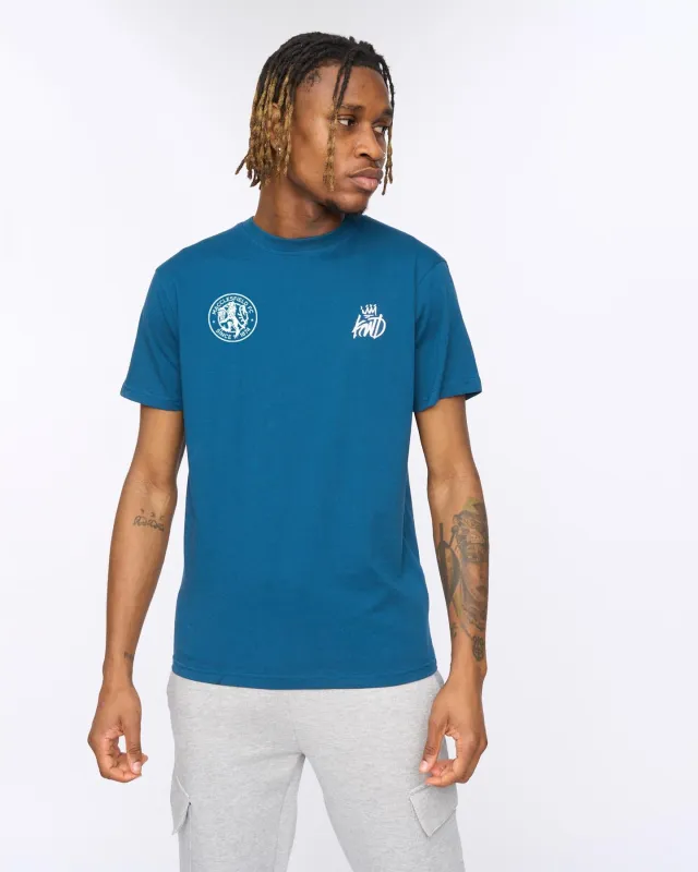 PREORDER Macclesfield FC x KWD T-Shirt Teal sold by Kings Will Dream