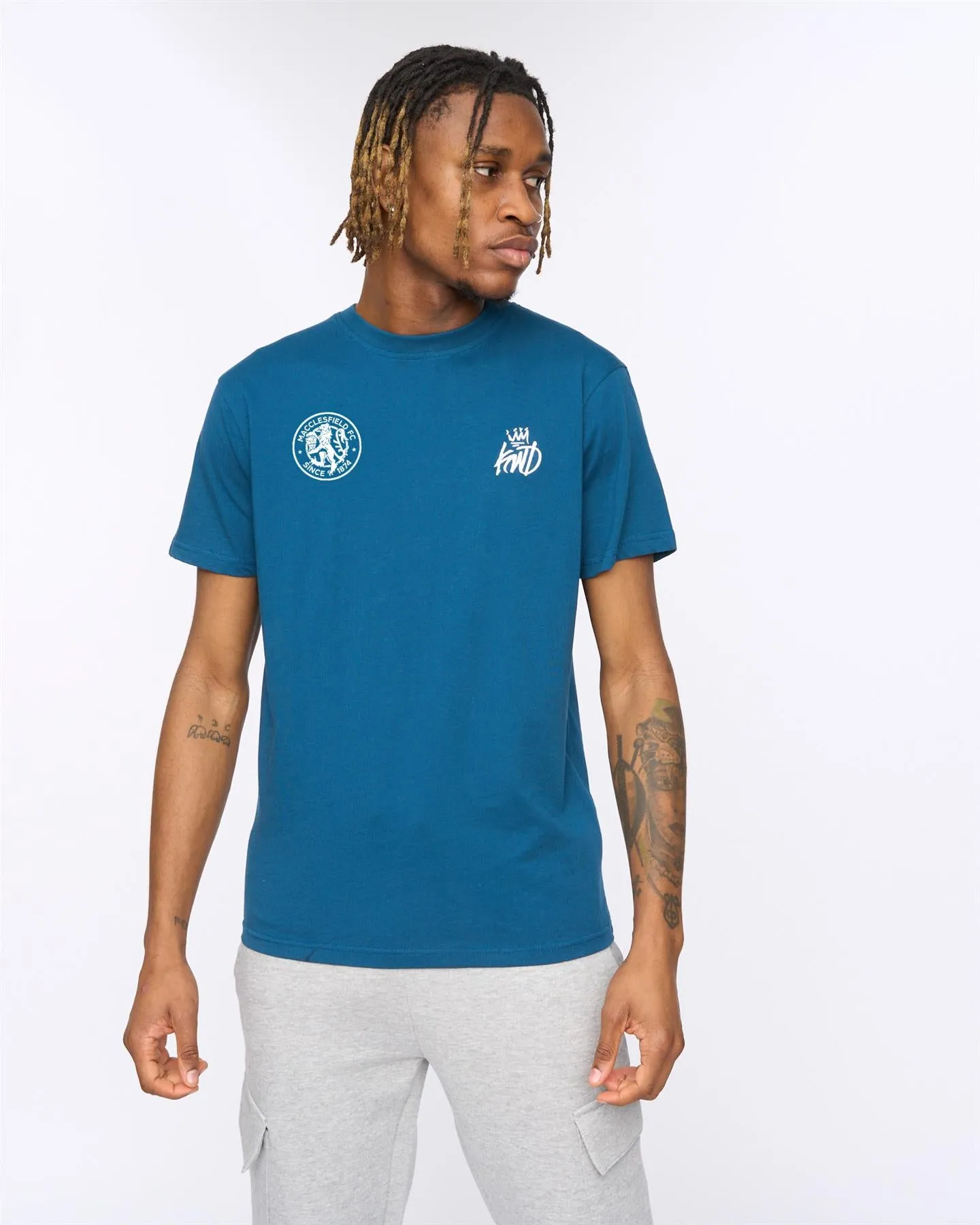 PREORDER Macclesfield FC x KWD T-Shirt Teal sold by Kings Will Dream