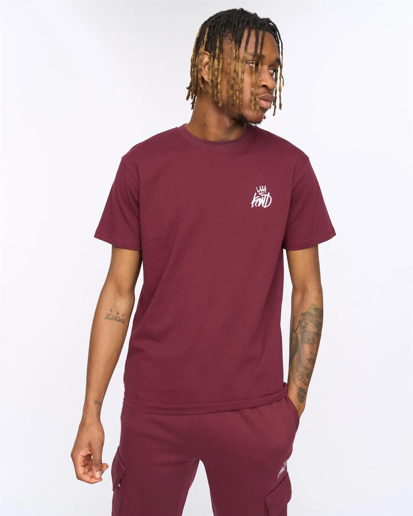 Crosby T-Shirt Burgundy sold by Kings Will Dream product image thumbnail 5