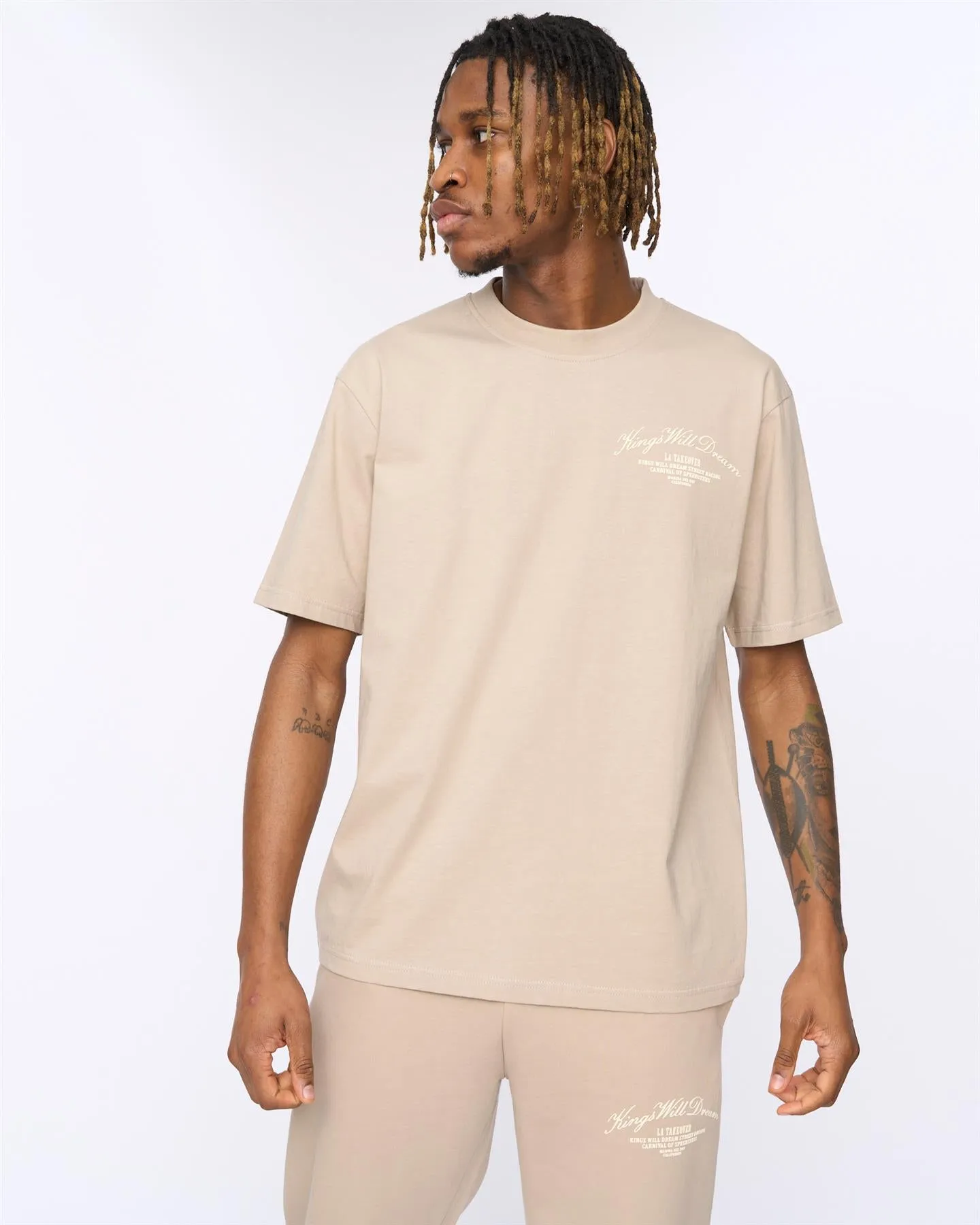 Arch Oversized T-Shirt Stone sold by Kings Will Dream product image thumbnail 2