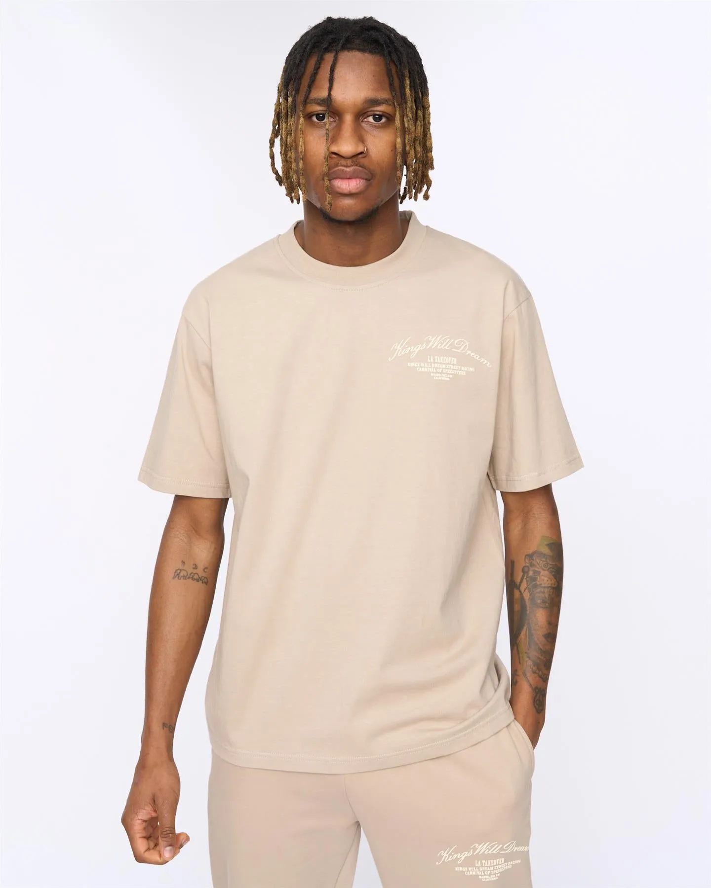 Arch Oversized T-Shirt Stone sold by Kings Will Dream