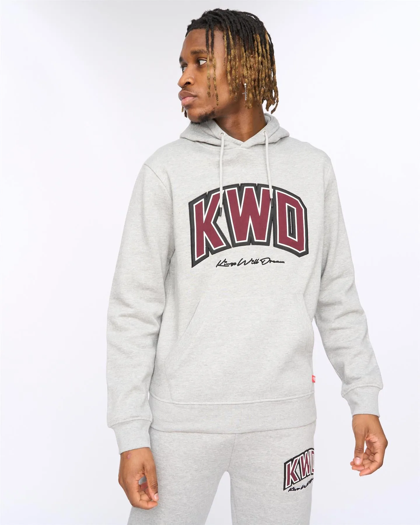 Kingdome Hoodie Grey Marl sold by Kings Will Dream