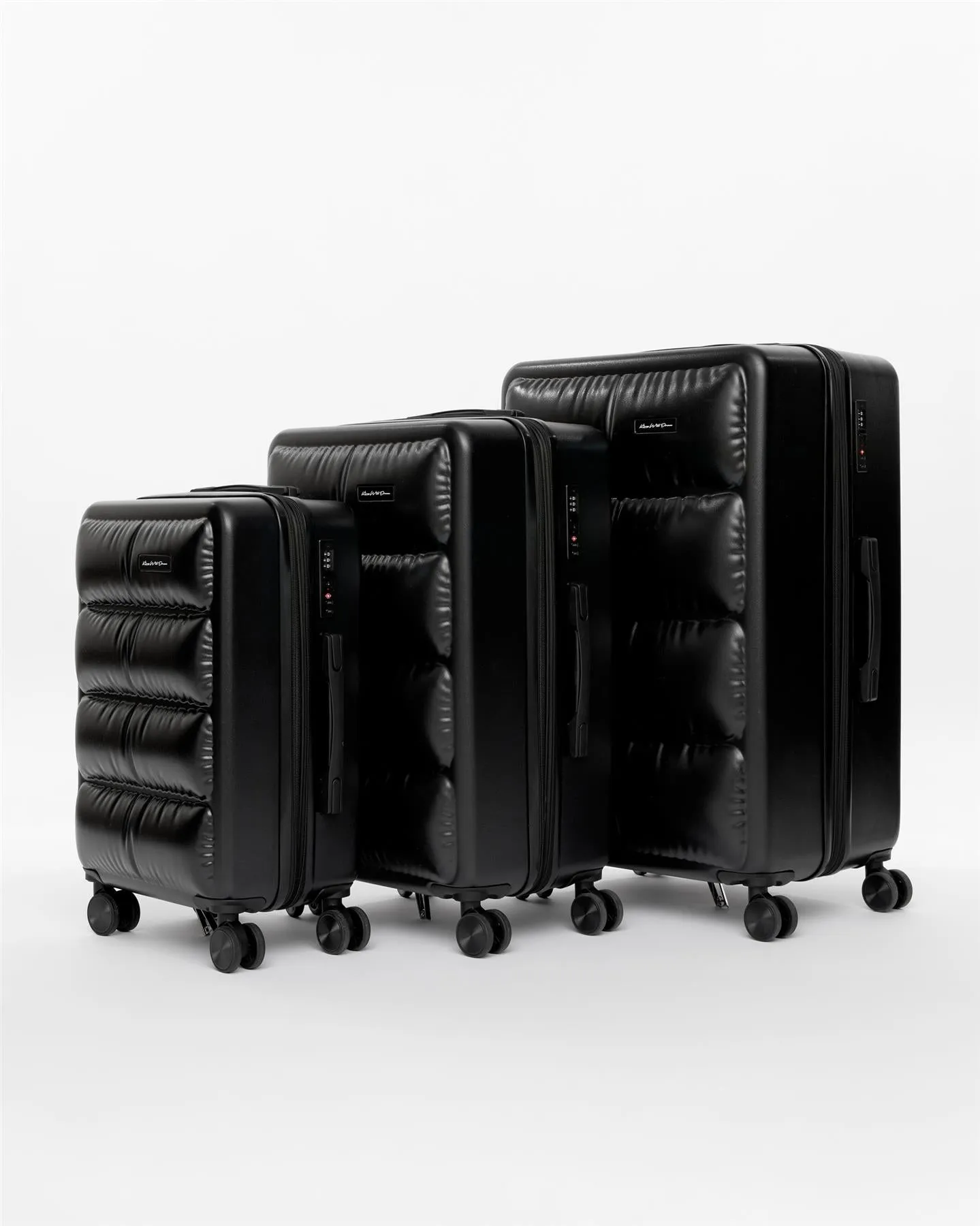 Bubble Suitcase 3pk Black sold by Kings Will Dream